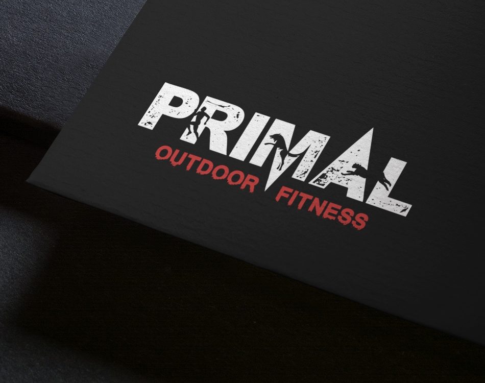 Primal Outdoor Fitness perth logo design