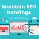 maintain seo rankings